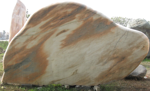 晚霞红景观石024