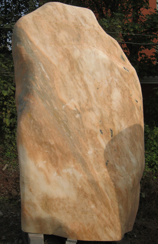 晚霞红景观石015